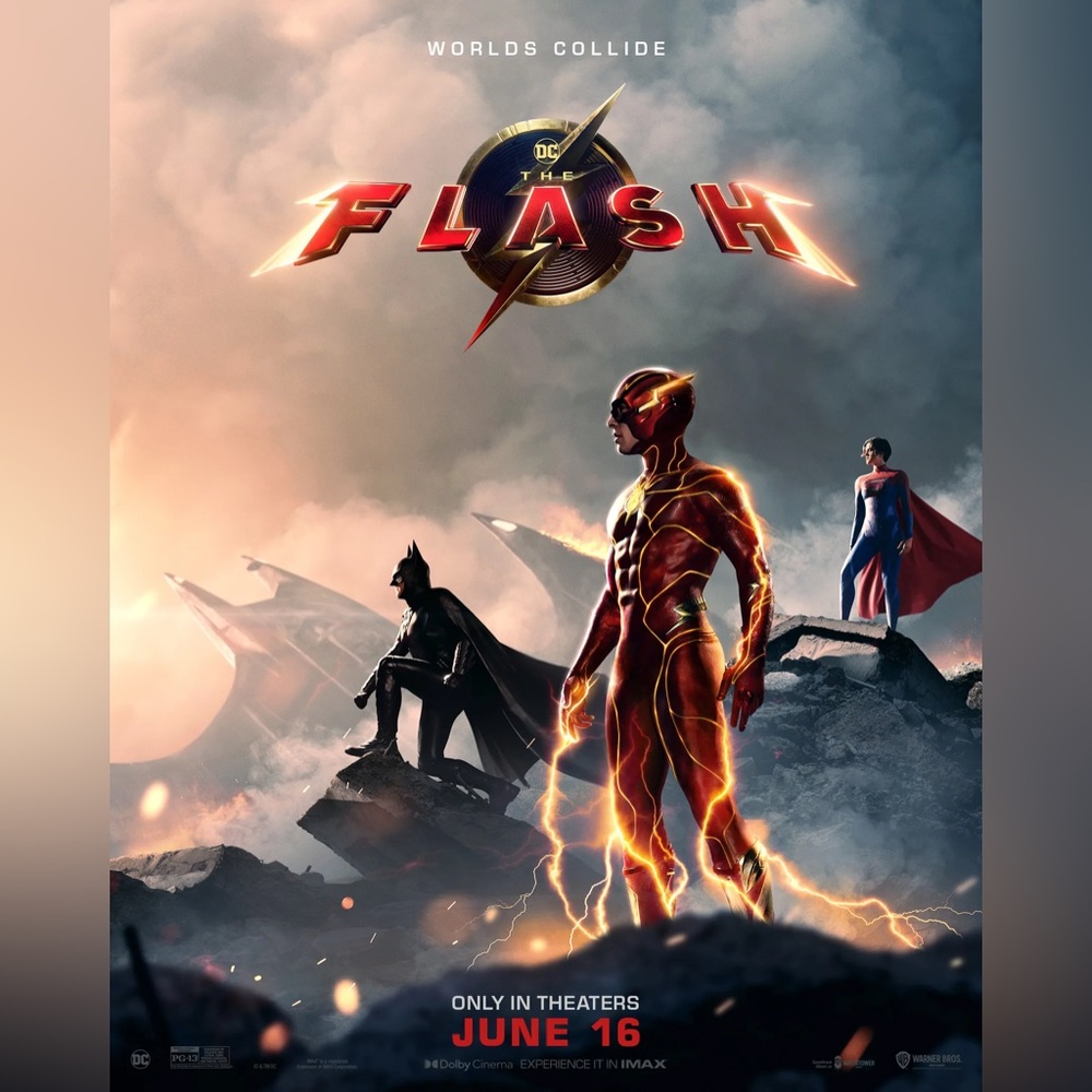 The Flash (2023) Original D/S Movie Poster 27x40